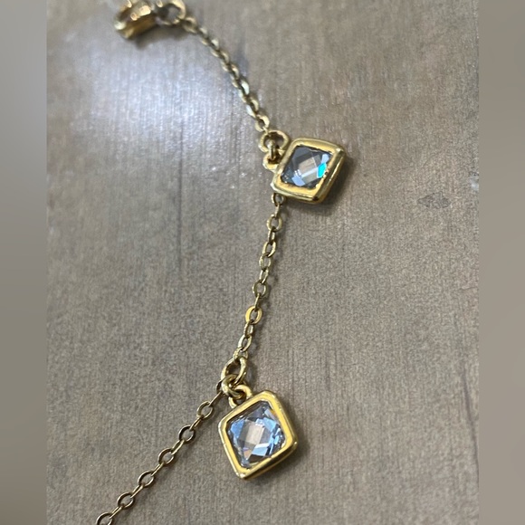 Tycoon marked Gold Tone Crystal Dangling Bracelet - Picture 11 of 13